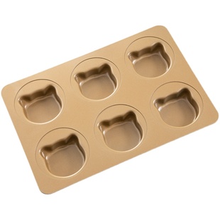 喜之焙英式麦芬面包6连汉堡烤盘日式红豆冰麦满分家用烘焙模具