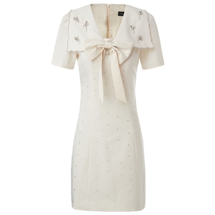 【奥莱】MAXRIENY蝴蝶结星光舞会裙秋季重工连衣裙