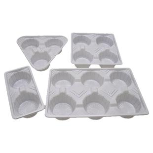 加厚一次性杯托奶茶店外卖打包杯子杯托塑料二杯四杯托底座商用