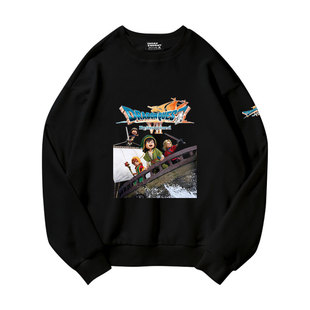 勇者斗恶龙7重制版游戏周边圆领卫衣套头薄款男女加绒长袖上衣服