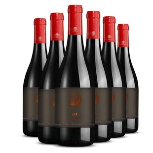 类人首红酒宁夏贺兰山东麓陈酿西拉干红葡萄酒750ml×6支餐酒套装