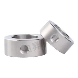 304不锈钢单孔固定环光轴止动环轴套定位限位环双孔顶丝限位环