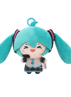 灵动创想初音未来马尾甩甩毛绒玩偶周边挂件fufu公仔娃娃生日礼物