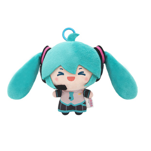 灵动创想初音未来马尾甩甩毛绒玩偶周边挂件fufu公仔娃娃新年礼物