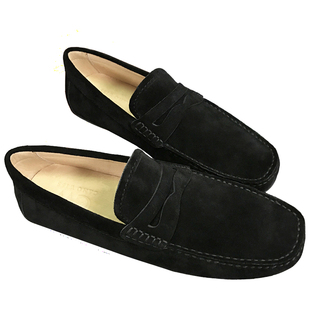 2026春季新款豆豆鞋男鞋真皮磨砂韩版潮休闲一脚蹬懒人百搭乐福鞋