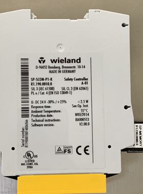 询价-Wieland R1.190.0010.0 威琅安全继电