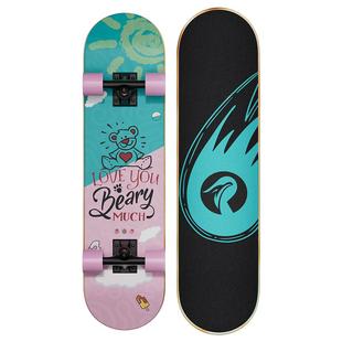 菠萝君滑板初学者双翘专业成人儿童10一12岁男15女生6代步四轮车