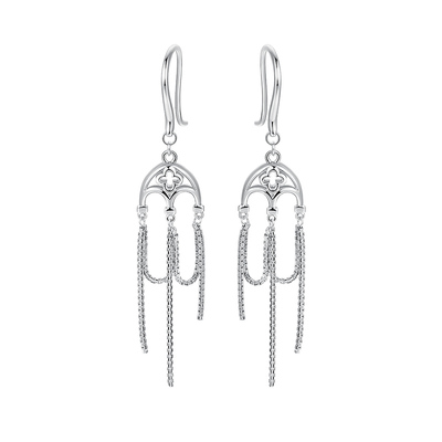 明牌珠宝铂金PT950风铃耳饰