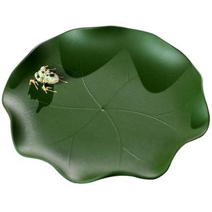 宜兴紫砂手工杯垫绿泥段泥降坡泥紫泥壶承小号茶托底座功夫茶具