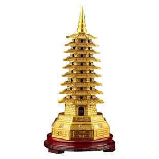 九层十三层发光纯铜八卦文昌塔旗舰店9层13层的书桌宝塔形摆件