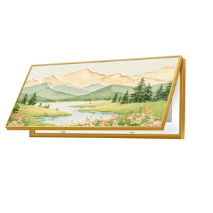 风景画配电箱装饰画奶油风餐厅电表箱遮挡画大尺寸可定制新款挂画