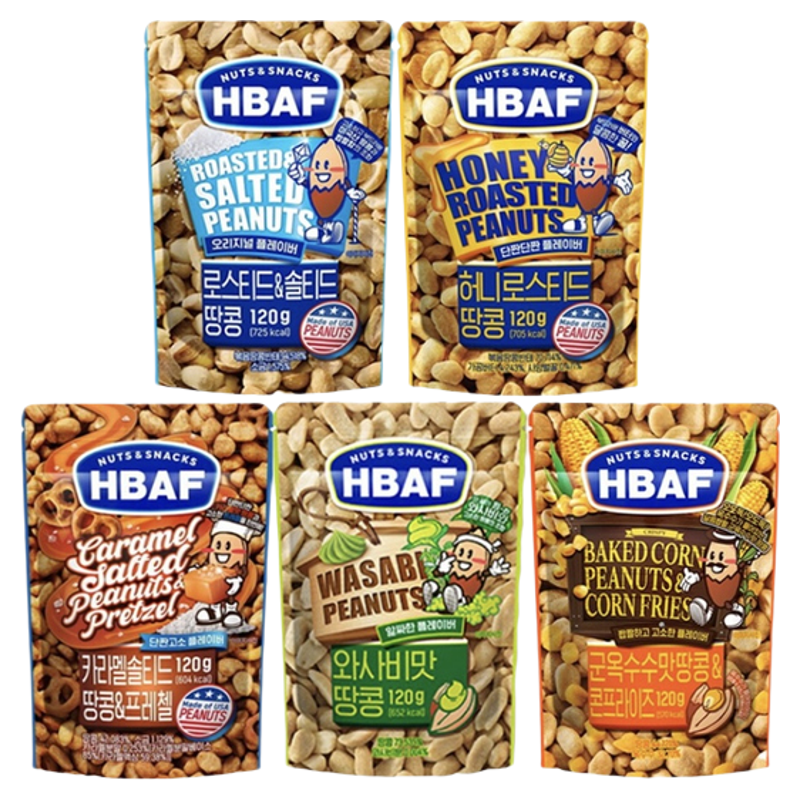 韩国直邮HBAF多口味花生120g
