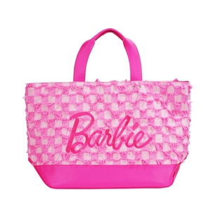 【Barbie芭比官方正品】托特包时尚女生牛仔流苏大容量单肩包礼物