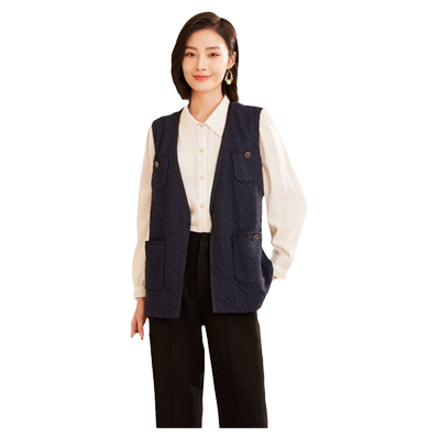乔万尼商场同款2026春新品女士百搭修身马甲精致优雅设计ET3H782