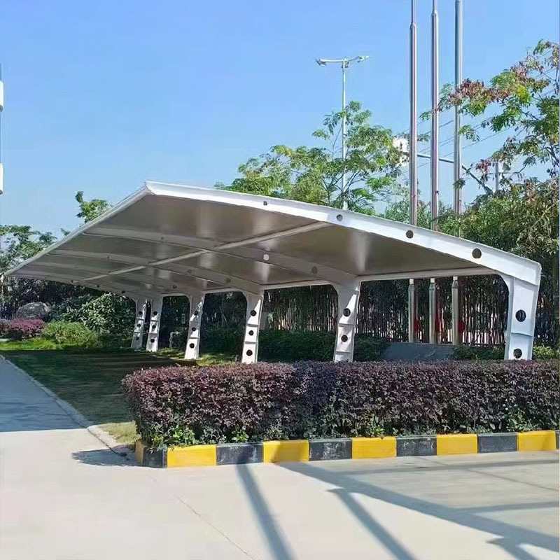 膜结构停车棚小区学校电动车防雨棚防晒外汽车棚户停车