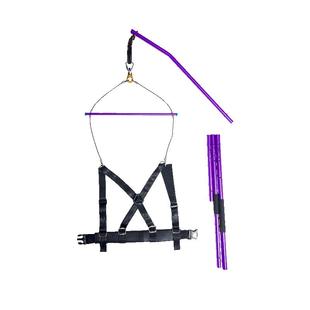 花样滑冰吊杆花滑旋转冰上陆地旋转训练铝合金皮软腰带HANGER