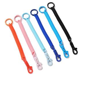 伸缩弹力绳钥匙扣防丢链圈ins学生情侣弹簧挂绳公交卡套挂件挂钩