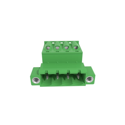 插拔免螺丝接线端子母座弹簧按压