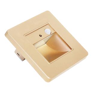 86型智能人体感应地脚灯嵌入式楼梯踏步感应灯家用过道LED小夜灯