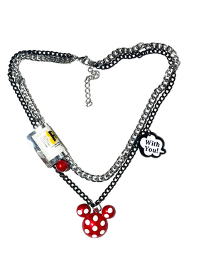 新款米奇项链女夏小众设计感轻奢