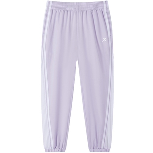 特步童装女童速干裤子薄款长裤2026夏季新款儿童防蚊裤运动裤夏装