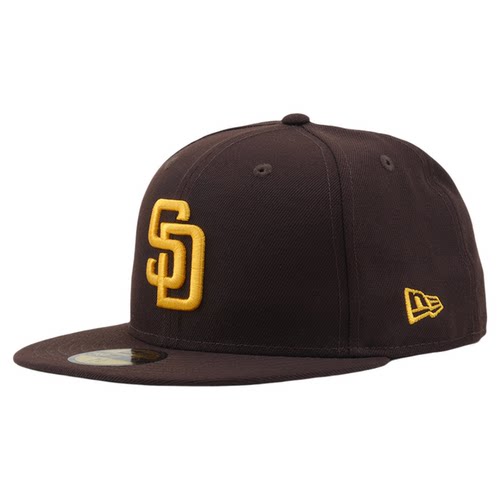 韩国代购NEWERA纽亦华5950平沿全封闭棒球帽MLB圣迭戈教士59FIFTY