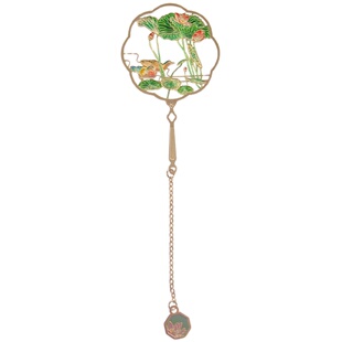 上海博物馆金属书签莲塘乳鸭图镂空古风精致毕业生日礼物文创礼盒