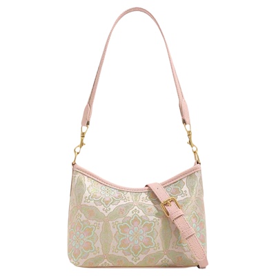 新中式非遗宋锦桑蚕丝刺绣hobo包包2026新款大容量通勤斜挎麻将包