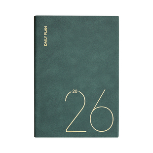 2026年日程本365天日记本每日时间管理规划计划表商务办公工作日历记事本一日一页笔记本子定制可印LOGO