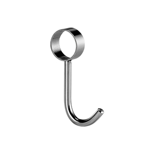 304不锈钢厨房挂钩活动单钩S钩圈钩穿管钩防风钩16/19/22/25/32mm