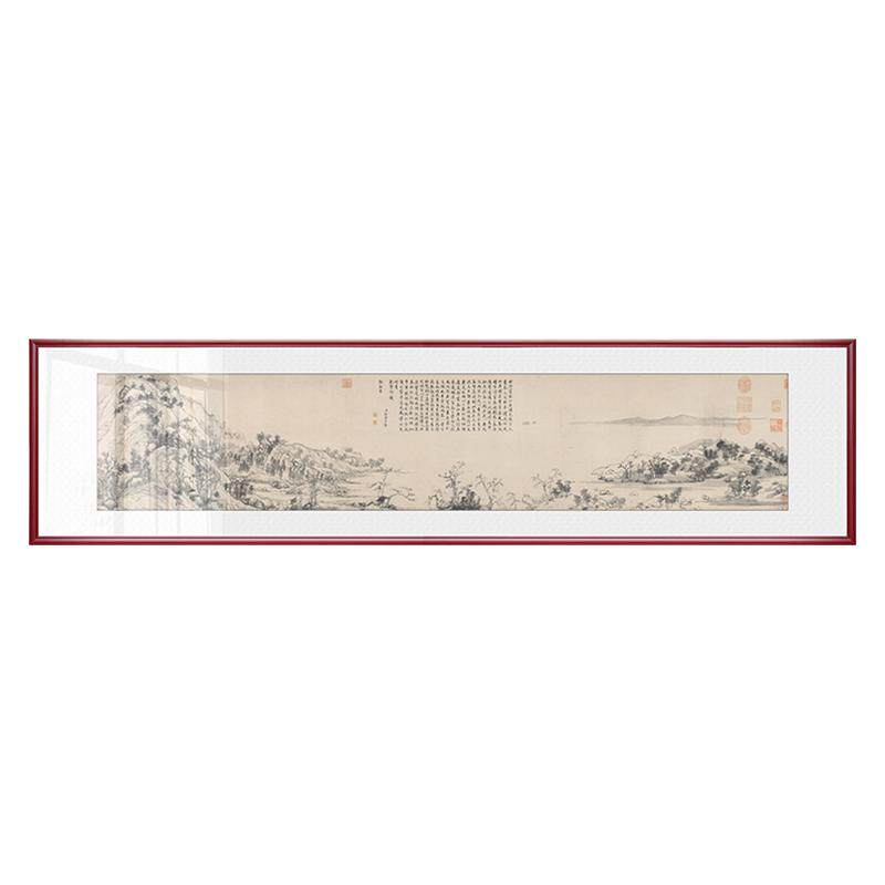 山水画客厅挂画富春招财中式国画