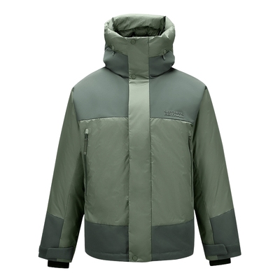 Skechers斯凯奇冬季男款连帽短羽绒服保暖外套L424M001/04DU