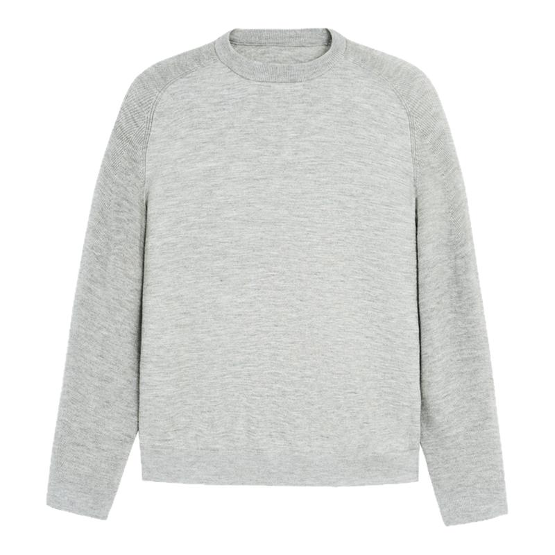 BODYDREAM零压混纺毛衣男含羊毛衫慵懒风轻量保暖针织衫毛线衣