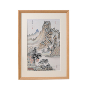 实木质国画书法相框毛笔字作品a3卡纸画框装裱外框架4k8k定制挂墙