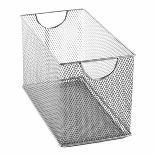 金属网格CD/DVD收纳盒桌面储物盒文具光盘杂物盒橱柜隔板分类收纳