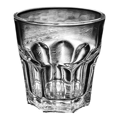 钢化玻璃杯啤酒商用八角酒杯酒吧