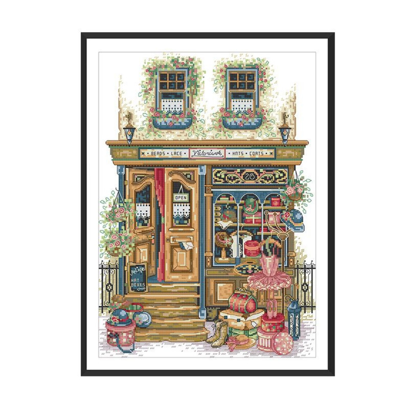 小屋十字绣服装店鲜花店水果店