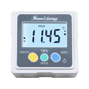 日本三量高精度数显倾角仪盒电子角度尺带磁角度仪角度规水平仪