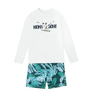 Momasong儿童游泳衣男童夏季分体防晒速干新款男孩中大童泳裤套装