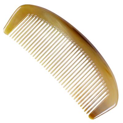 塞野天然真老料公牦牛角梳子女士专用家用便携密齿按摩头皮1455