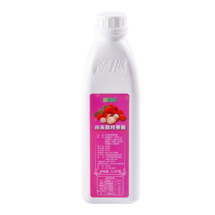 产地冷高倍冻荔枝汁1.2kg 荔枝浓缩汁 荔枝果酱 奶茶原料