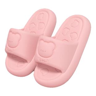 踩屎感儿童拖鞋女童2025夏季新款室内居家厚底舒适亲子小熊凉拖鞋