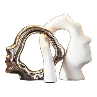 简约现代轻奢玄关酒柜电视柜装饰品摆台客厅高级感创意艺术品摆件