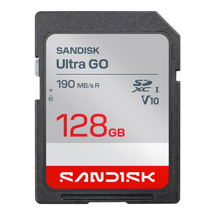 闪迪sd卡128g高速class10单反佳能尼康相机存储卡支持高清190Mb/s