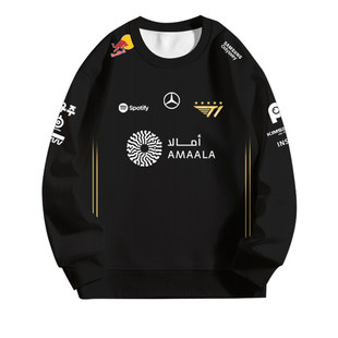 T1战队队服S15总决赛FAKER同款世界赛比赛服圆领卫衣套头男女长袖