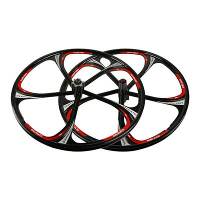 20寸451卡式后轮组26寸卡式旋式后轮组山地车轮毂镁铝合金一体轮