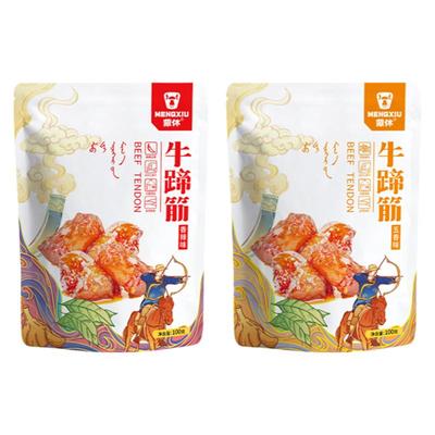 蒙休牛蹄筋100g内蒙古特产牛脚筋即食下酒熟食牛筋风味小吃零食品