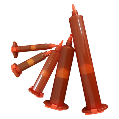 美式气动工业点胶机针筒琥珀色针管防UV胶筒点胶筒3-55CC四件套