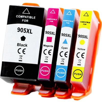 适用惠普hp905XL墨盒6960 6950 6970 6956打印机墨盒6962 6963 6964 6958 6968 6975黑色902XL彩色原装墨水盒