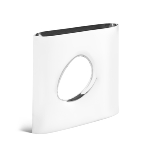 麦古现代轻奢创意褶皱不锈钢花瓶高级感艺术玄关餐桌装饰异型摆件